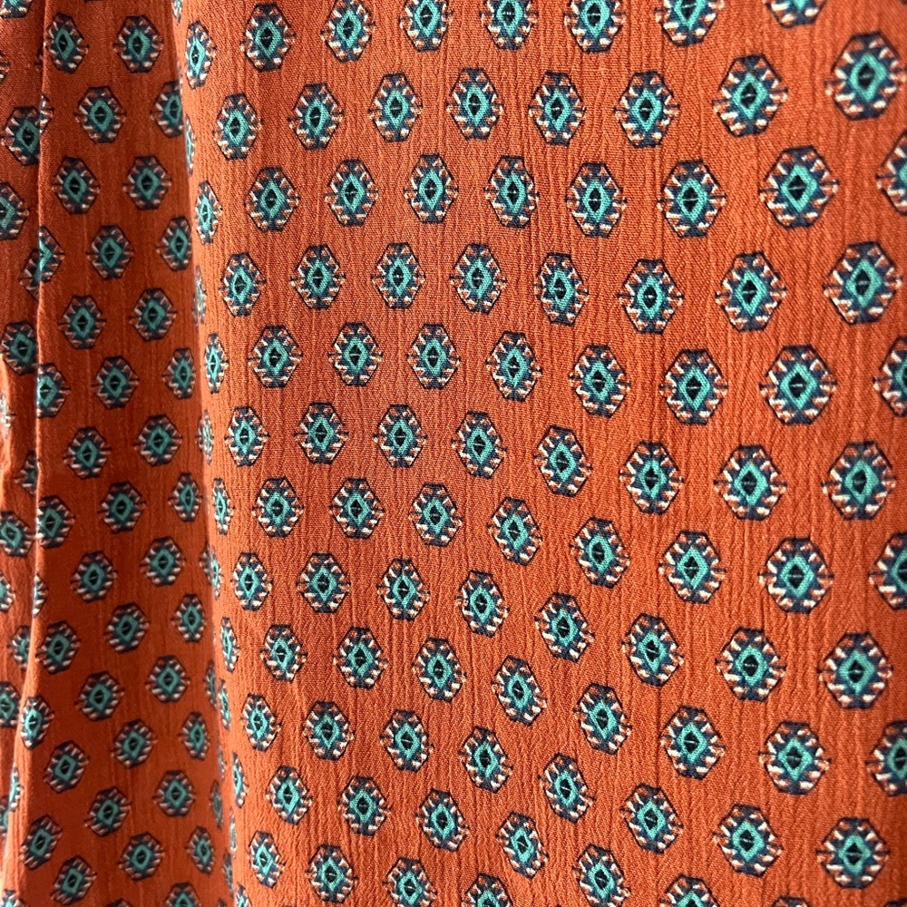 Papermoon Gray and Red Patterned Blouse - Picture 2 of 5
